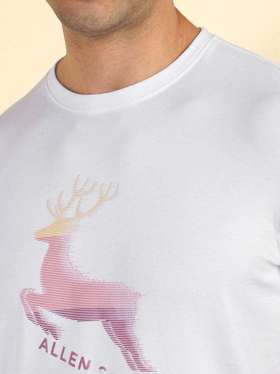 Allen Solly Men Printed Slim Fit T-shirt thumbnail 4