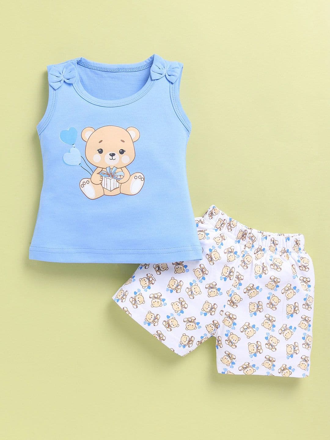 Blushh Berry Unisex Kids Printed Top with Shorts thumbnail 3