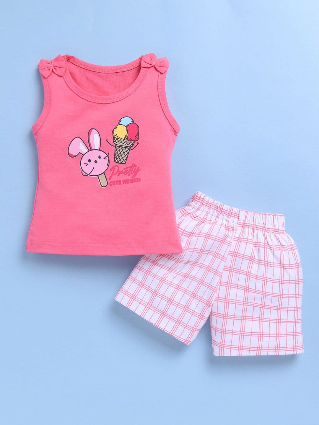 Blushh Berry Unisex Kids Printed Top with Shorts thumbnail 7