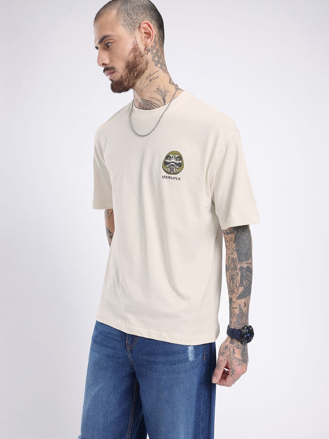 glitchez Printed Oversized T-shirt thumbnail 5