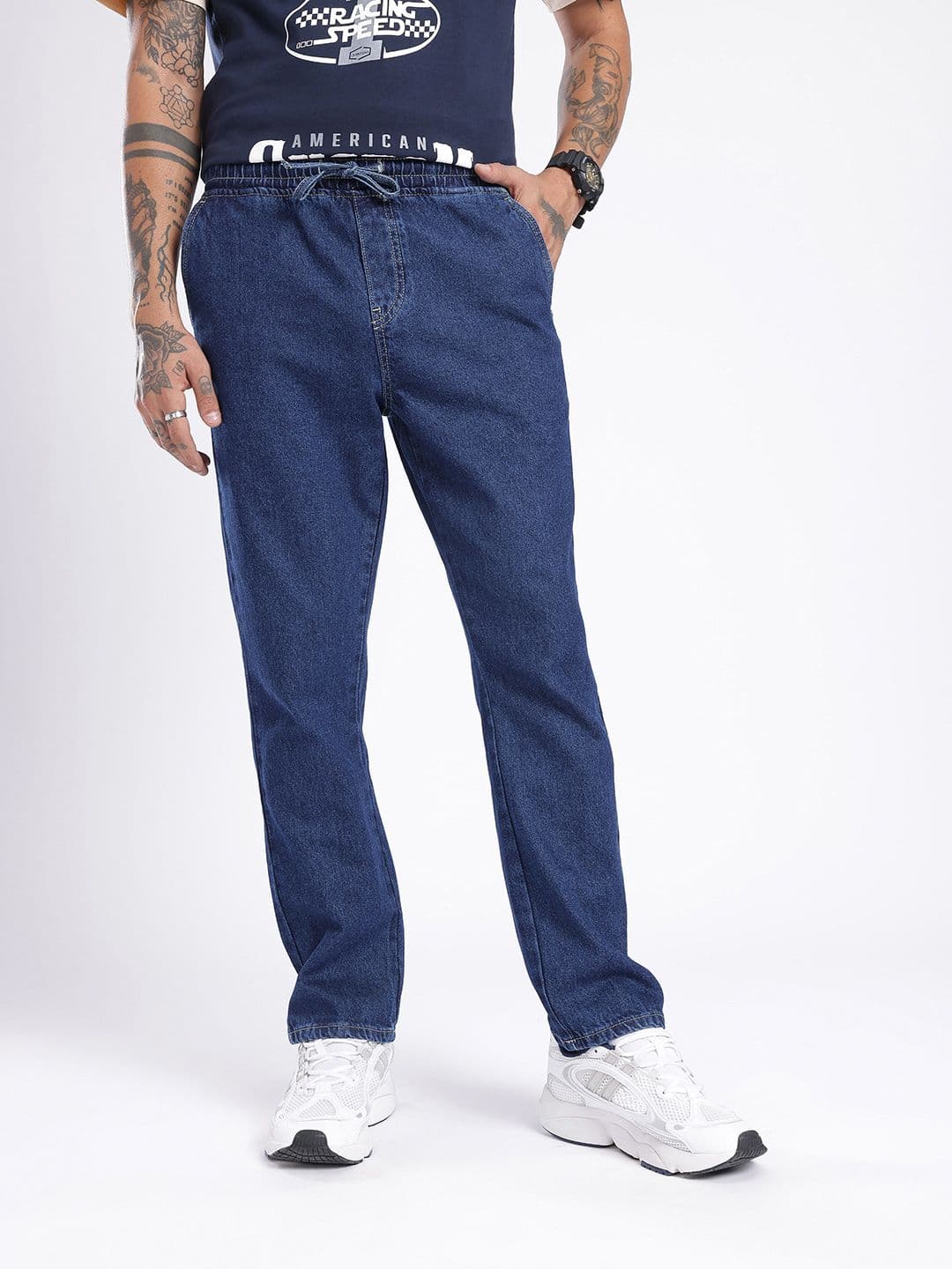 glitchez Men Regular Fit Jeans thumbnail 4