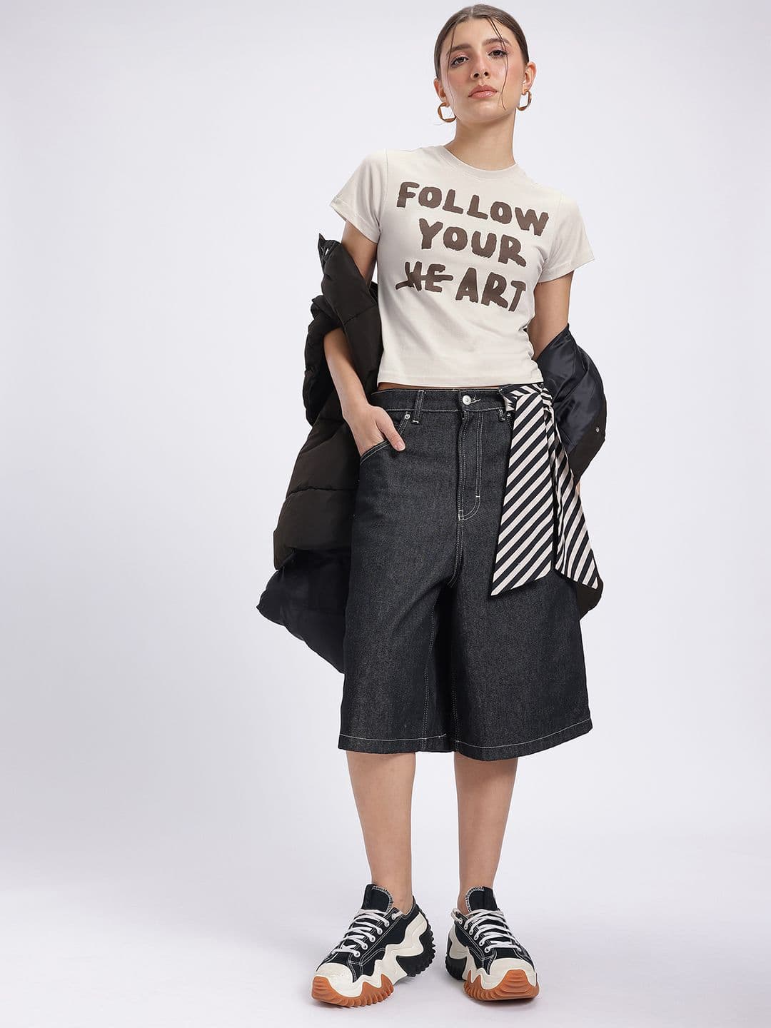 glitchez Typography Printed T-shirt thumbnail 4