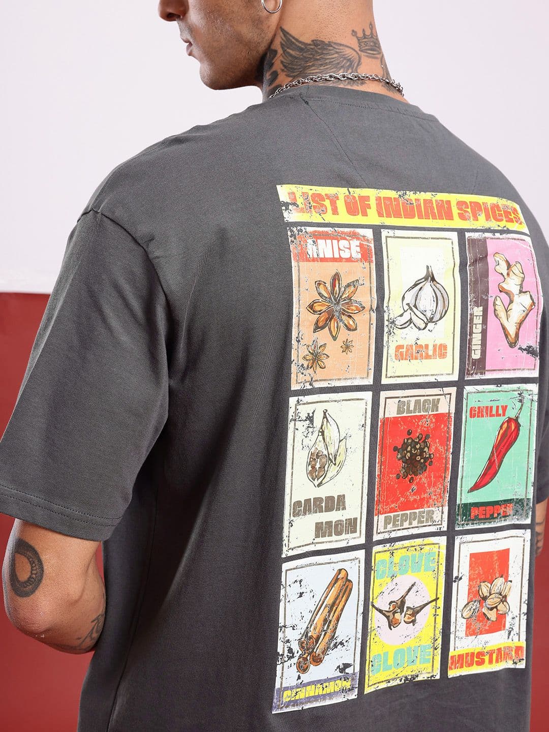 glitchez Oversized Pure Cotton Back Printed T-shirt thumbnail 8
