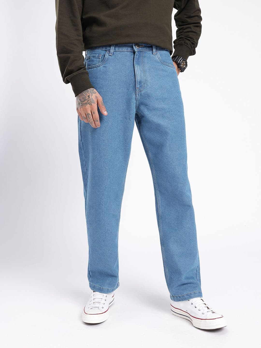 glitchez Men Straight Fit Jeans thumbnail 2