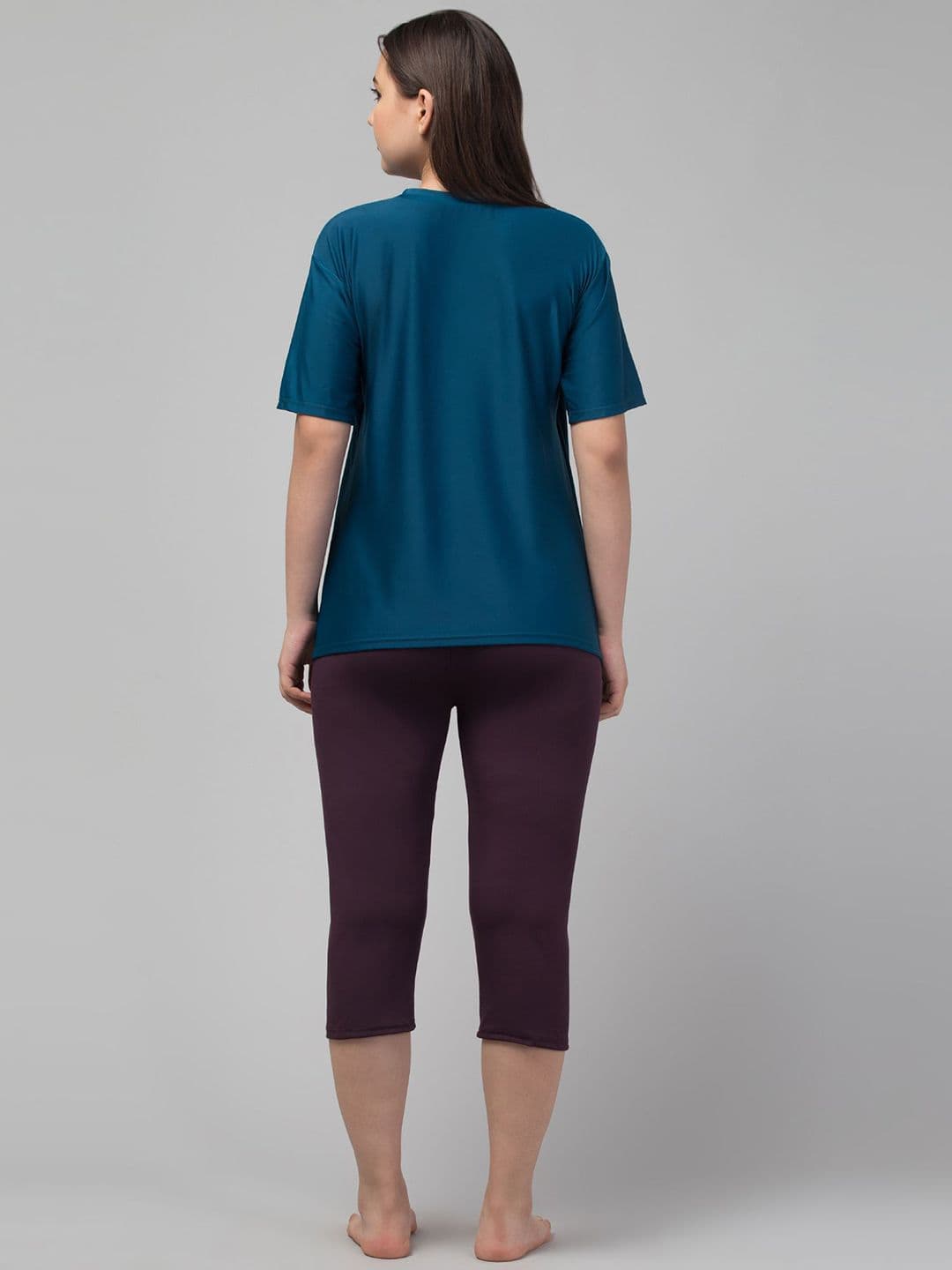 Apraa & Parma Round Neck T-Shirt & Capri Swimwear thumbnail 5