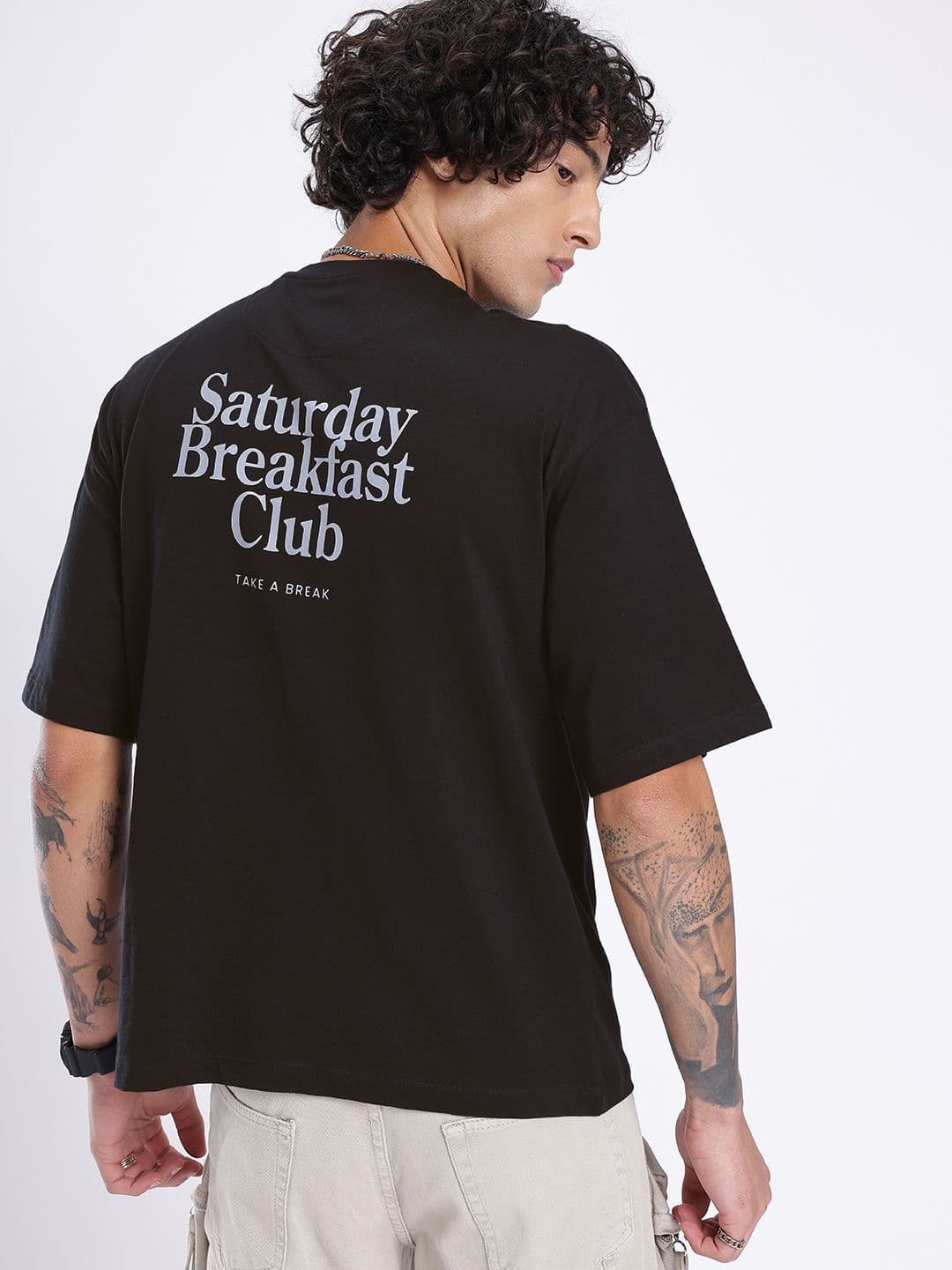 glitchez Printed Oversized Fit T-shirt thumbnail 3