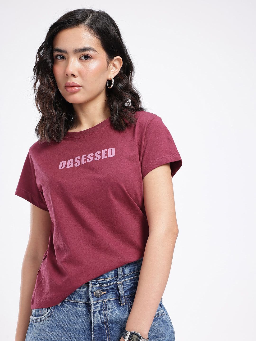 glitchez Typography Printed T-shirt thumbnail 4
