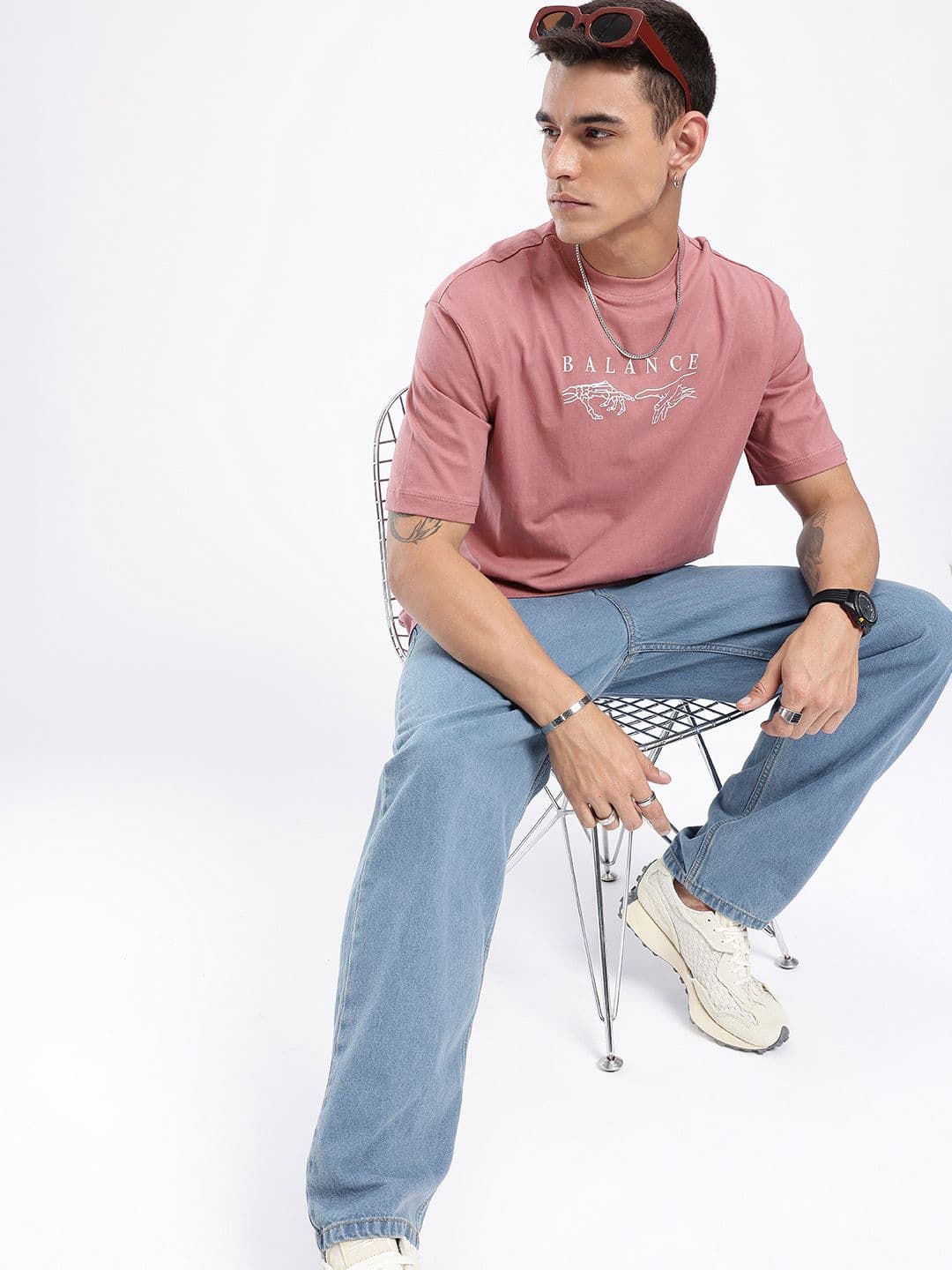 glitchez Printed Relaxed Fit T-shirt thumbnail 5