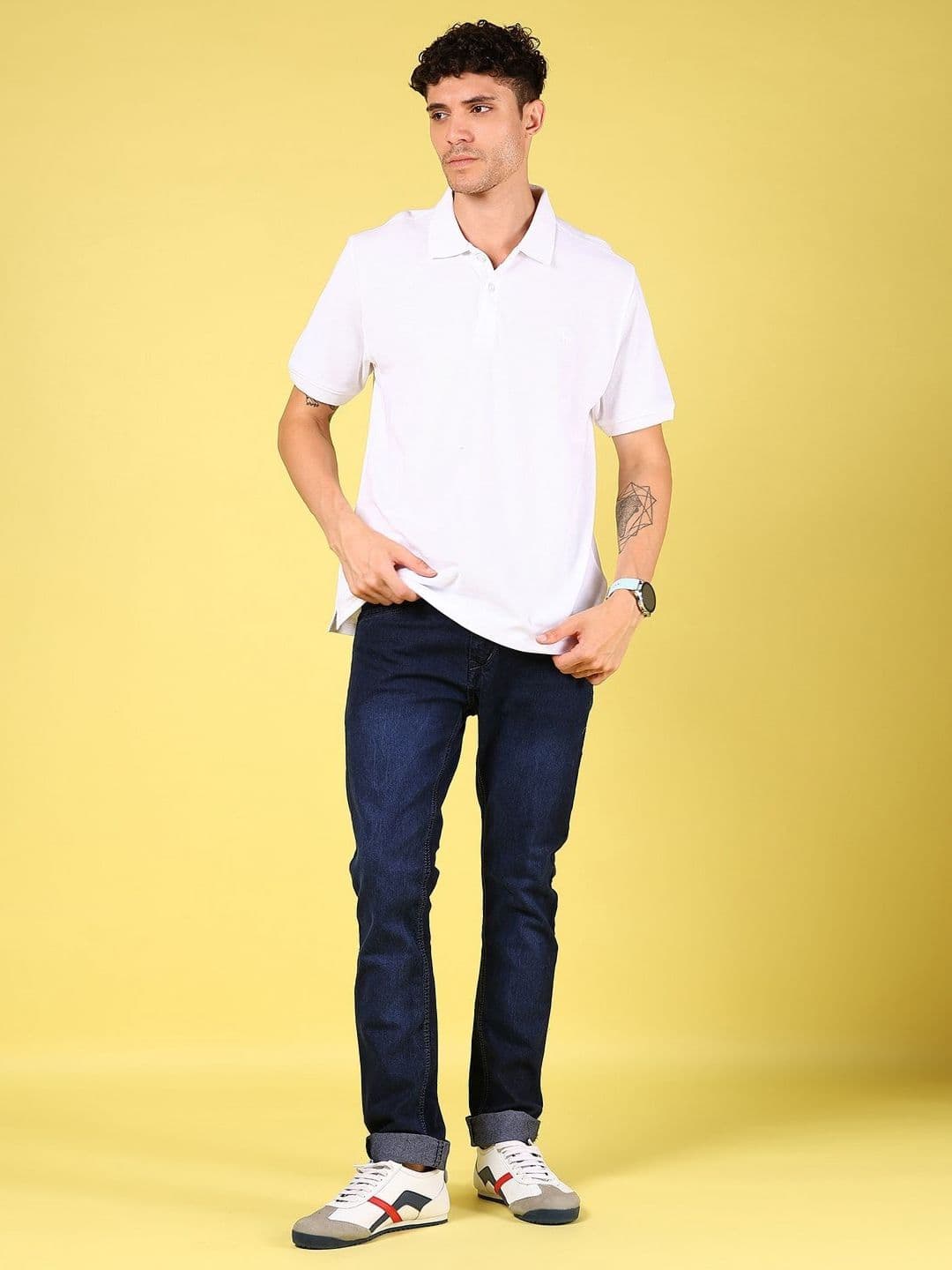 V-Mart Men Polo Collar Embroidered T-shirt thumbnail 3