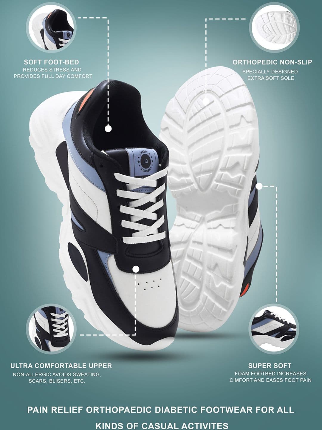 HRX by Hrithik Roshan Men PU Sneakers thumbnail 2