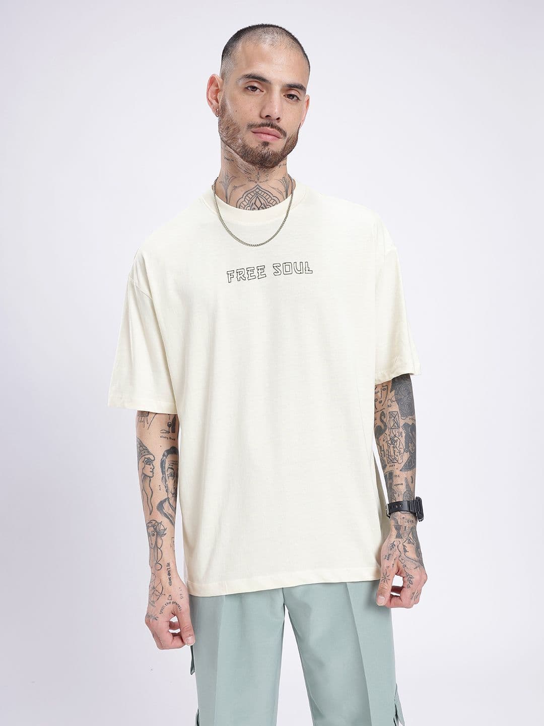 glitchez Printed Relaxed Fit T-shirt thumbnail 3