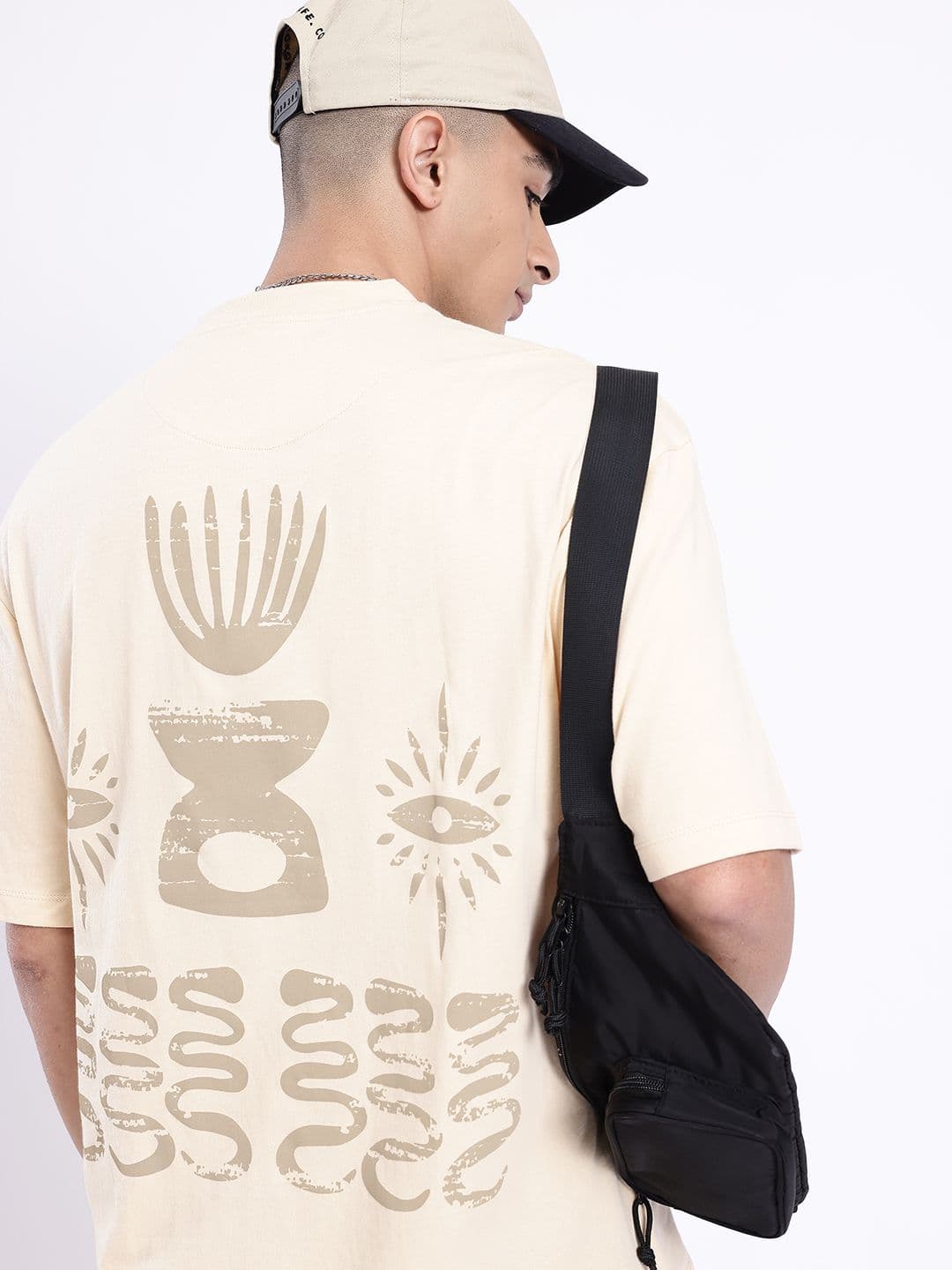 glitchez Printed Pure Cotton Oversized T-shirt thumbnail 5