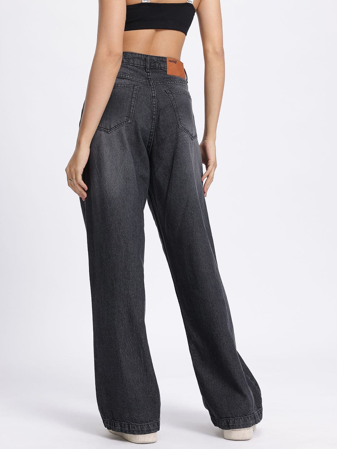 glitchez Women Wide Leg Slit Jeans thumbnail 7