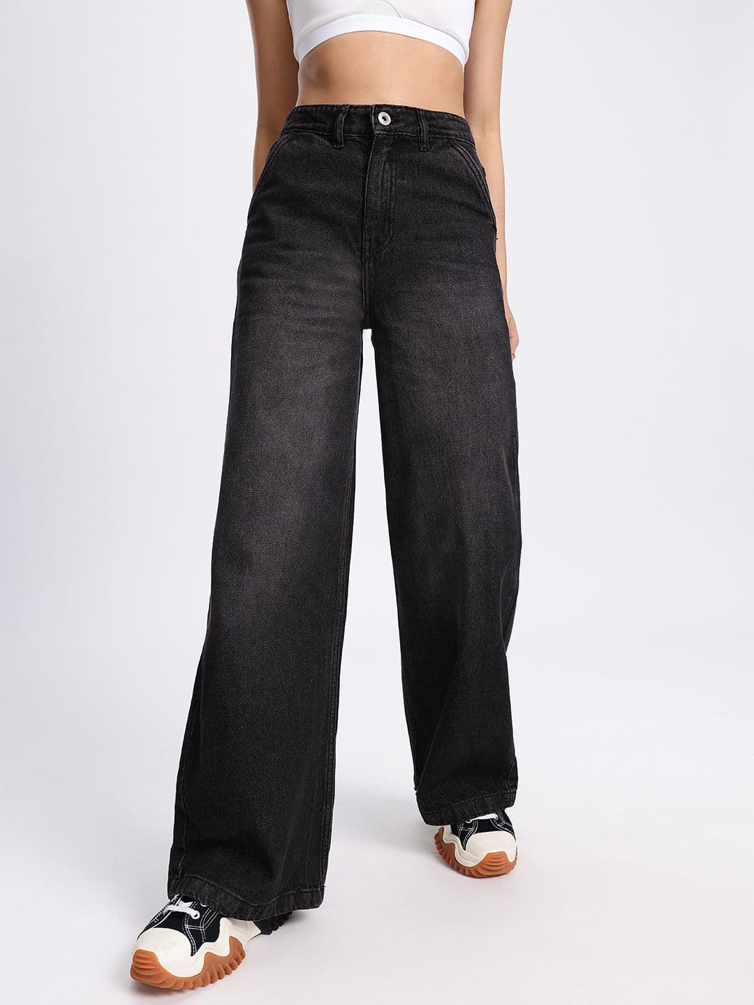 glitchez Women Light Fade Wide Leg  Jeans thumbnail 3