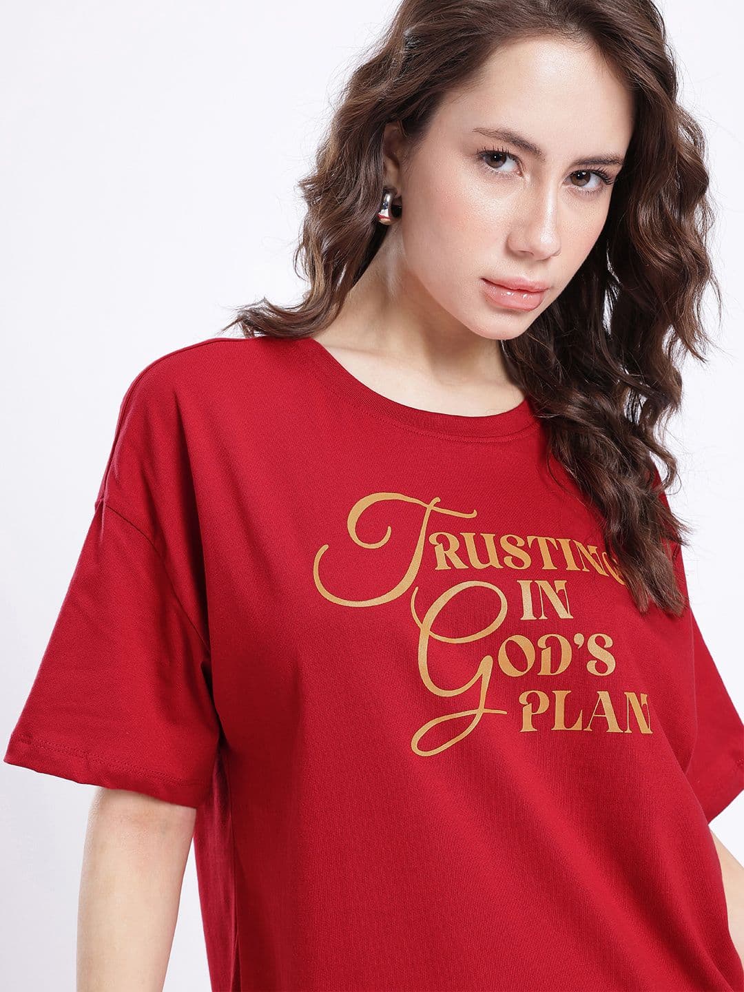 glitchez Printed Oversized T-shirt thumbnail 3