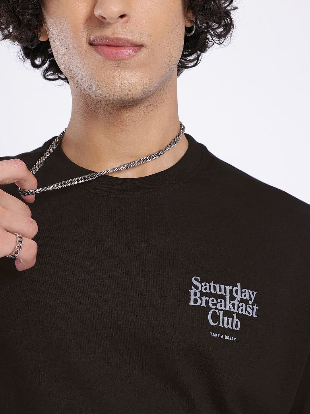glitchez Printed Oversized Fit T-shirt thumbnail 2