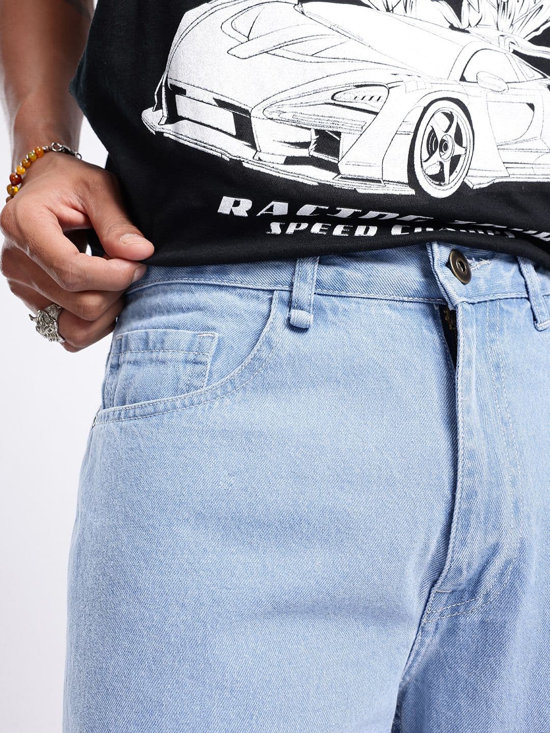 glitchez Men Flared Fit Jeans thumbnail 7