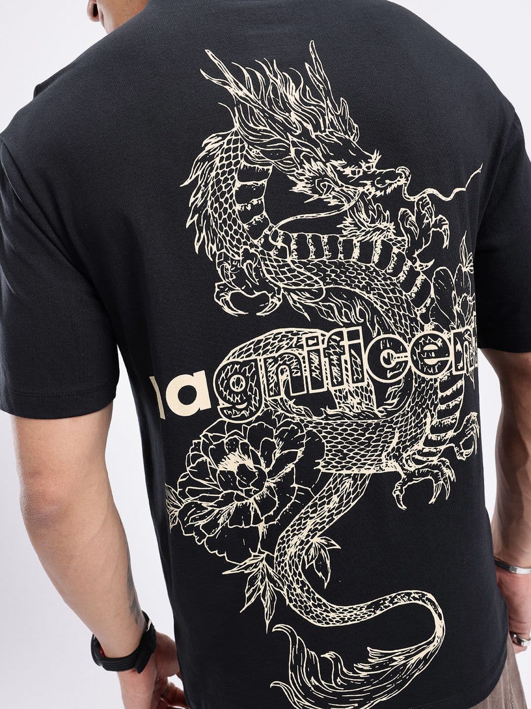 glitchez Graphic Printed Relaxed Fit T-shirt thumbnail 3