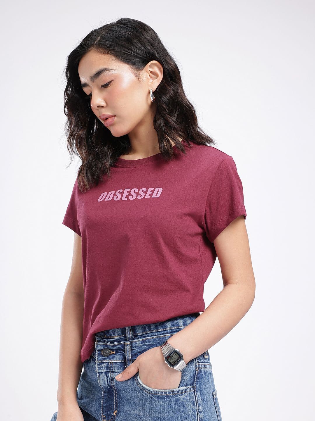 glitchez Typography Printed T-shirt thumbnail 6