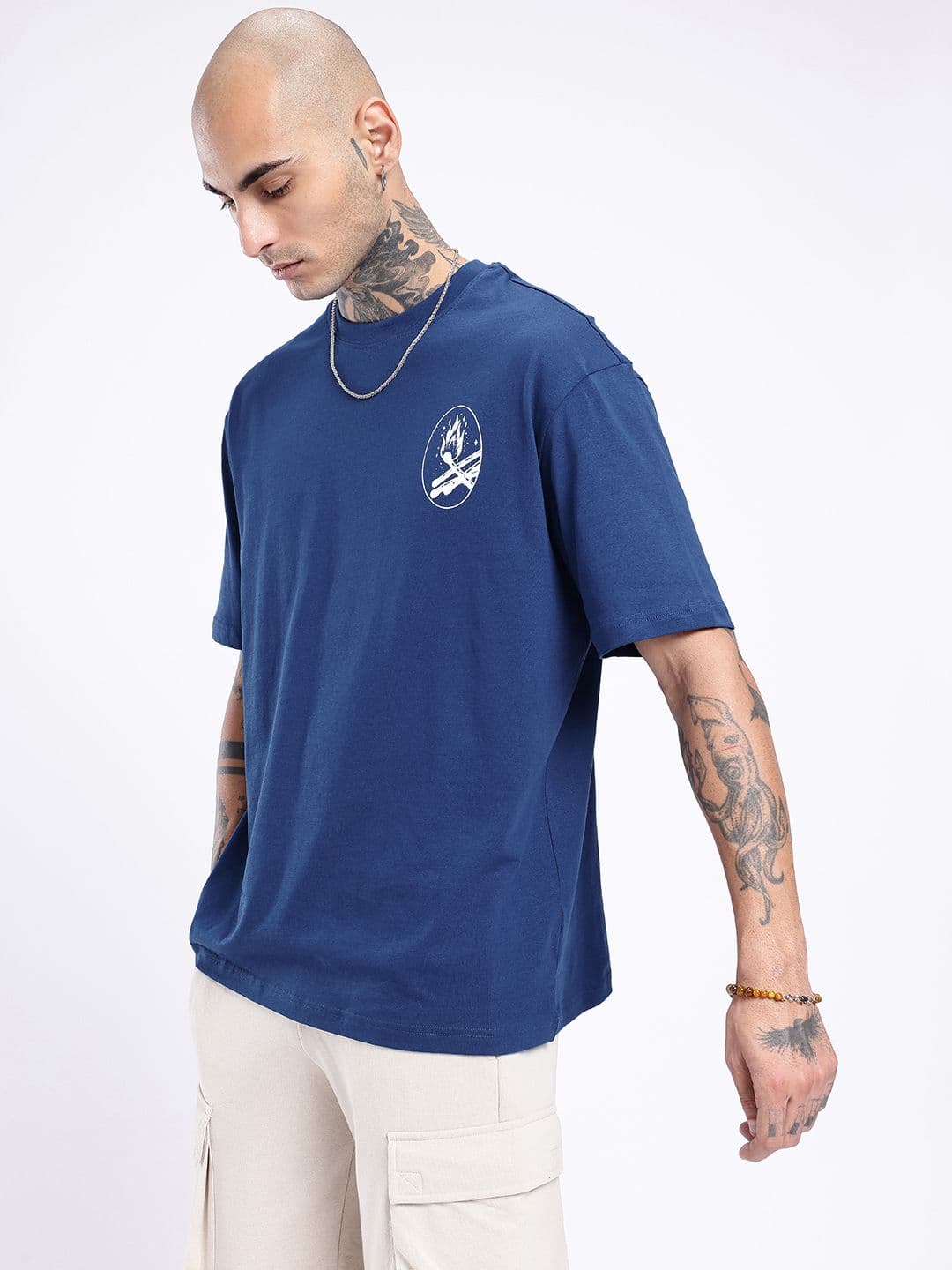 glitchez Printed Relaxed Fit T-shirt thumbnail 5