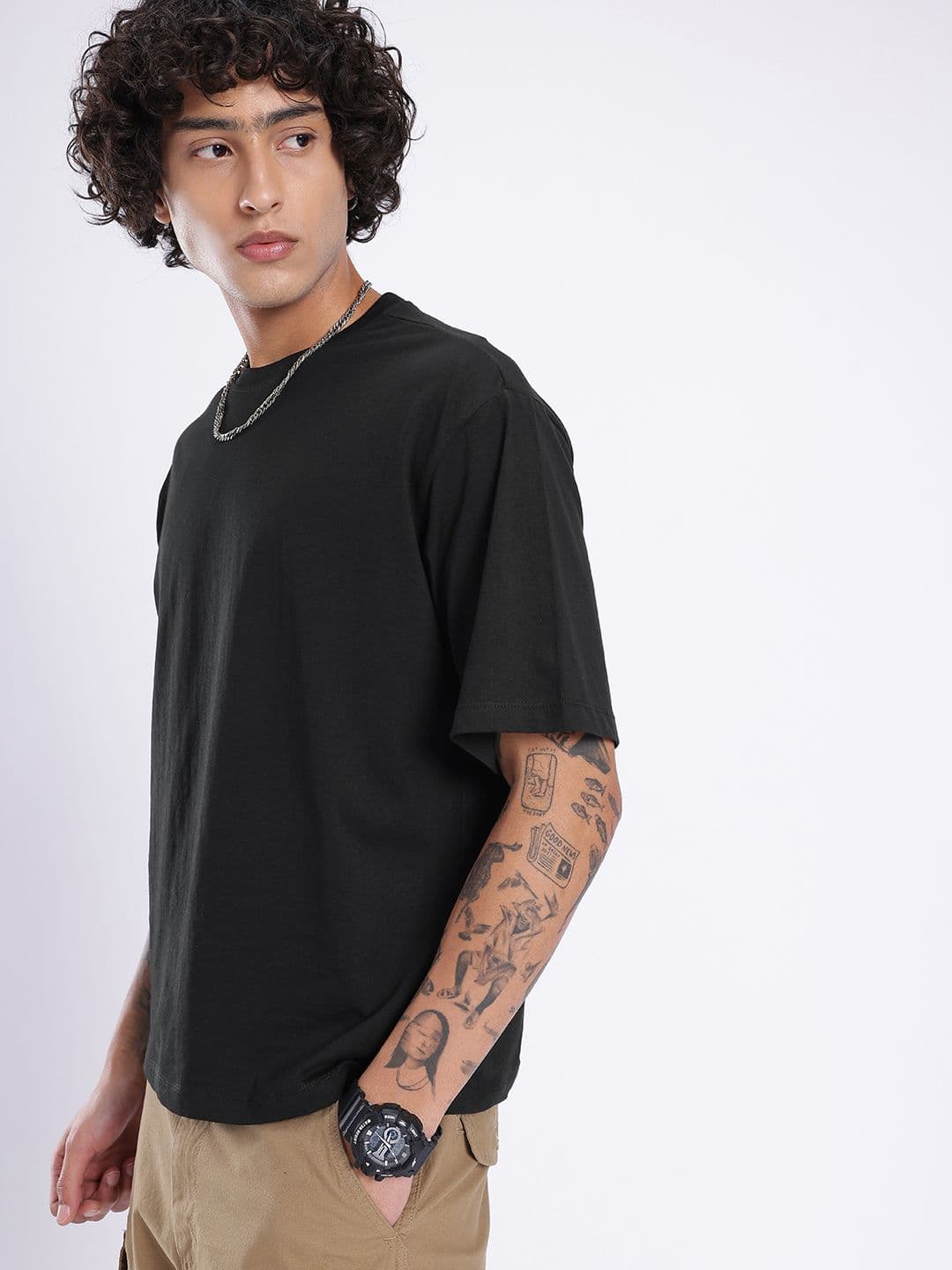 glitchez Printed Relaxed Fit T-shirt thumbnail 6