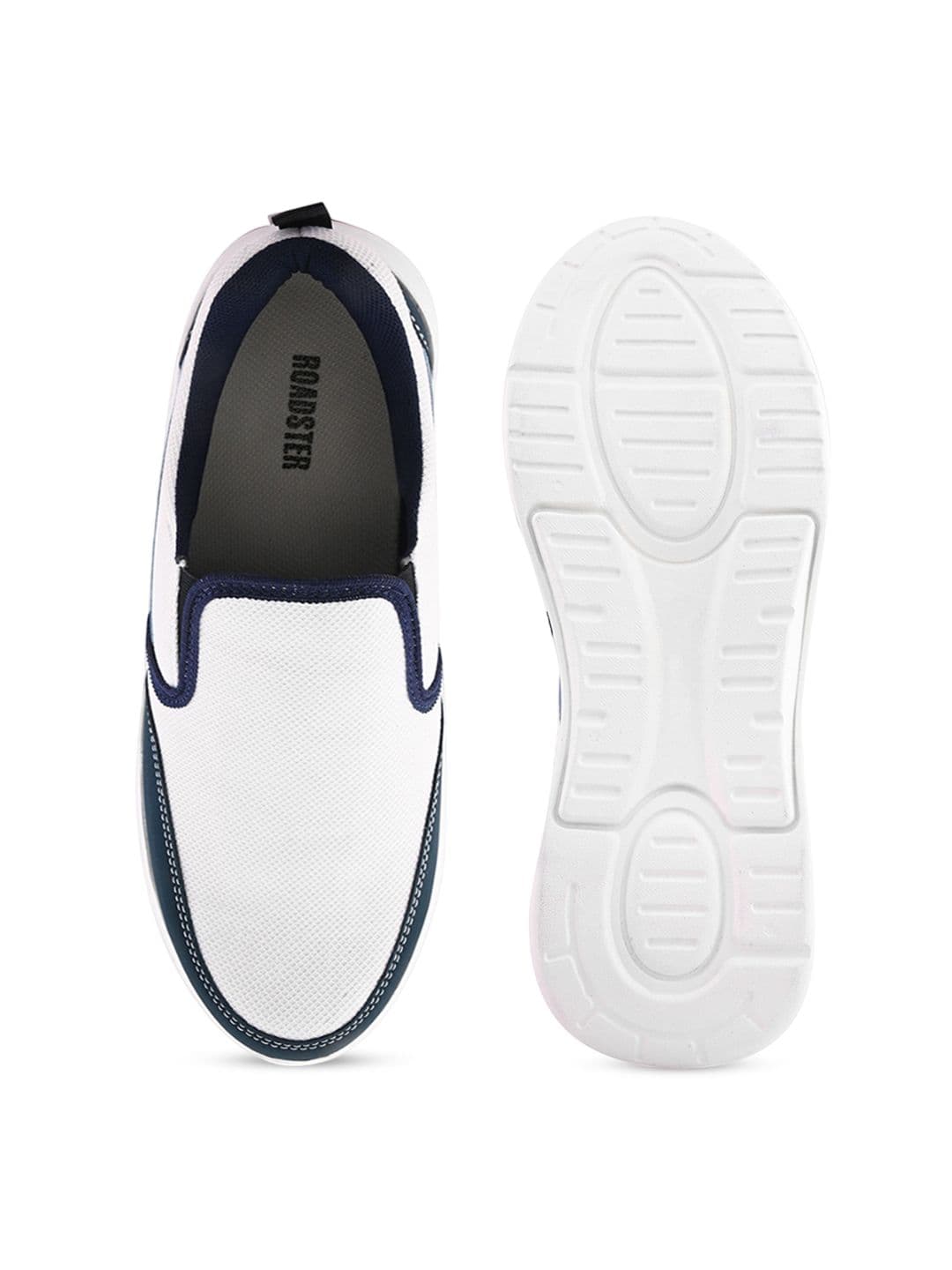 The Roadster Lifestyle Co Men Colourblocked Slip-On Sneakers thumbnail 2