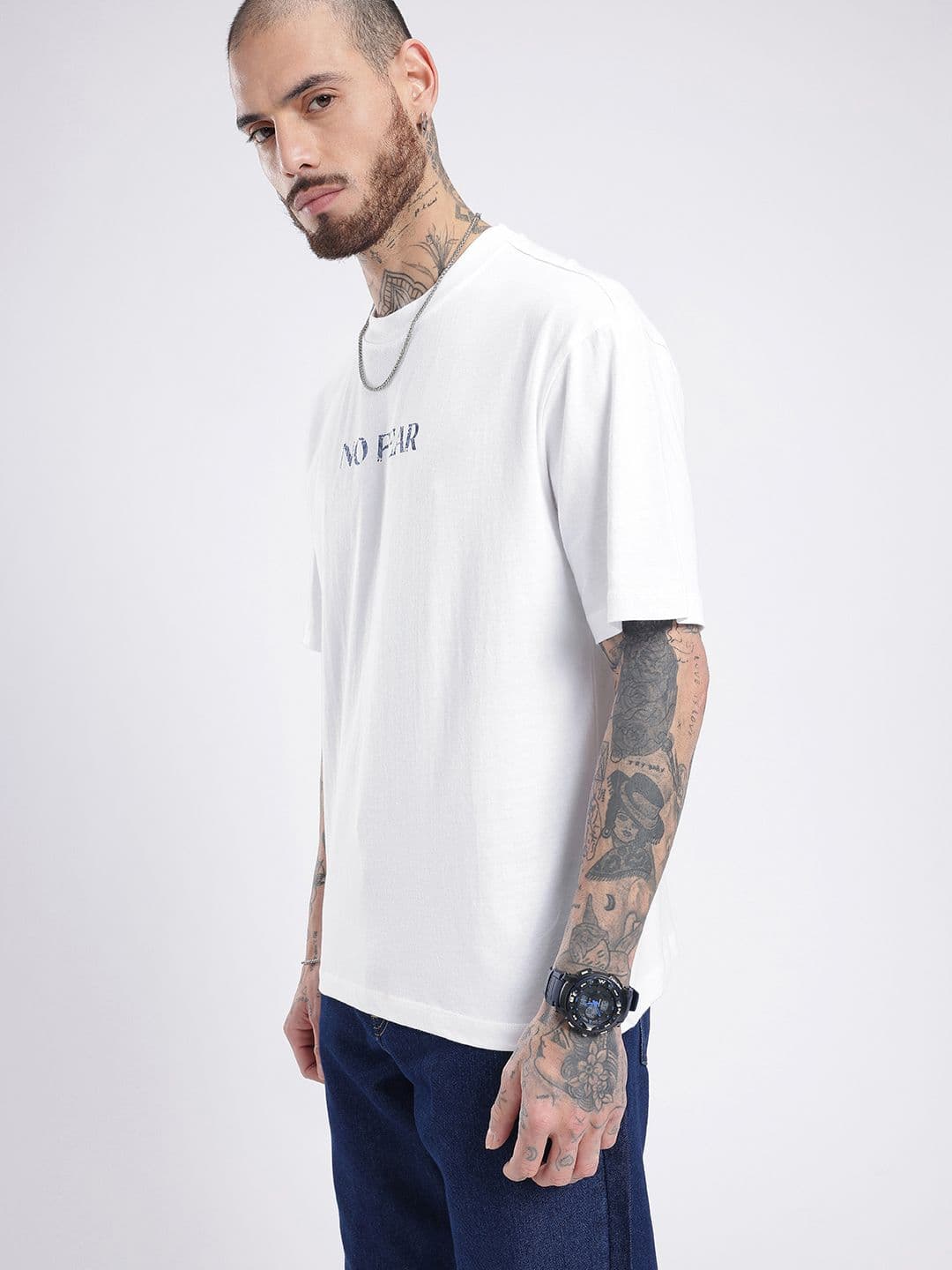 glitchez Back Printed Oversized T-shirt thumbnail 5