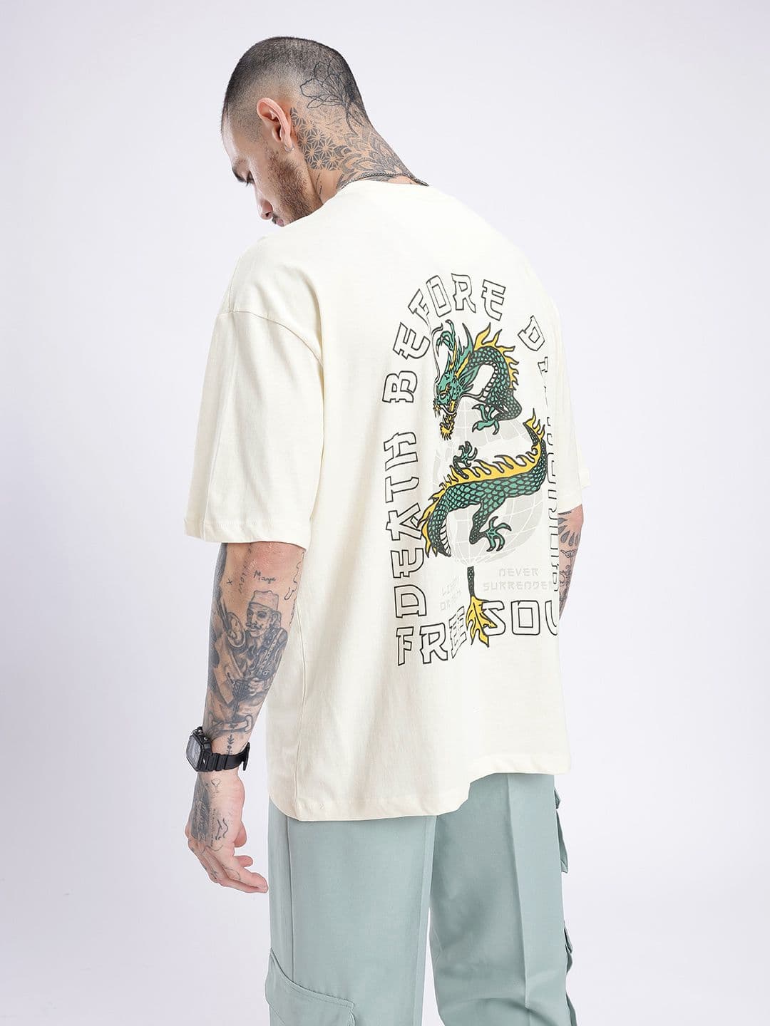 glitchez Printed Relaxed Fit T-shirt thumbnail 2
