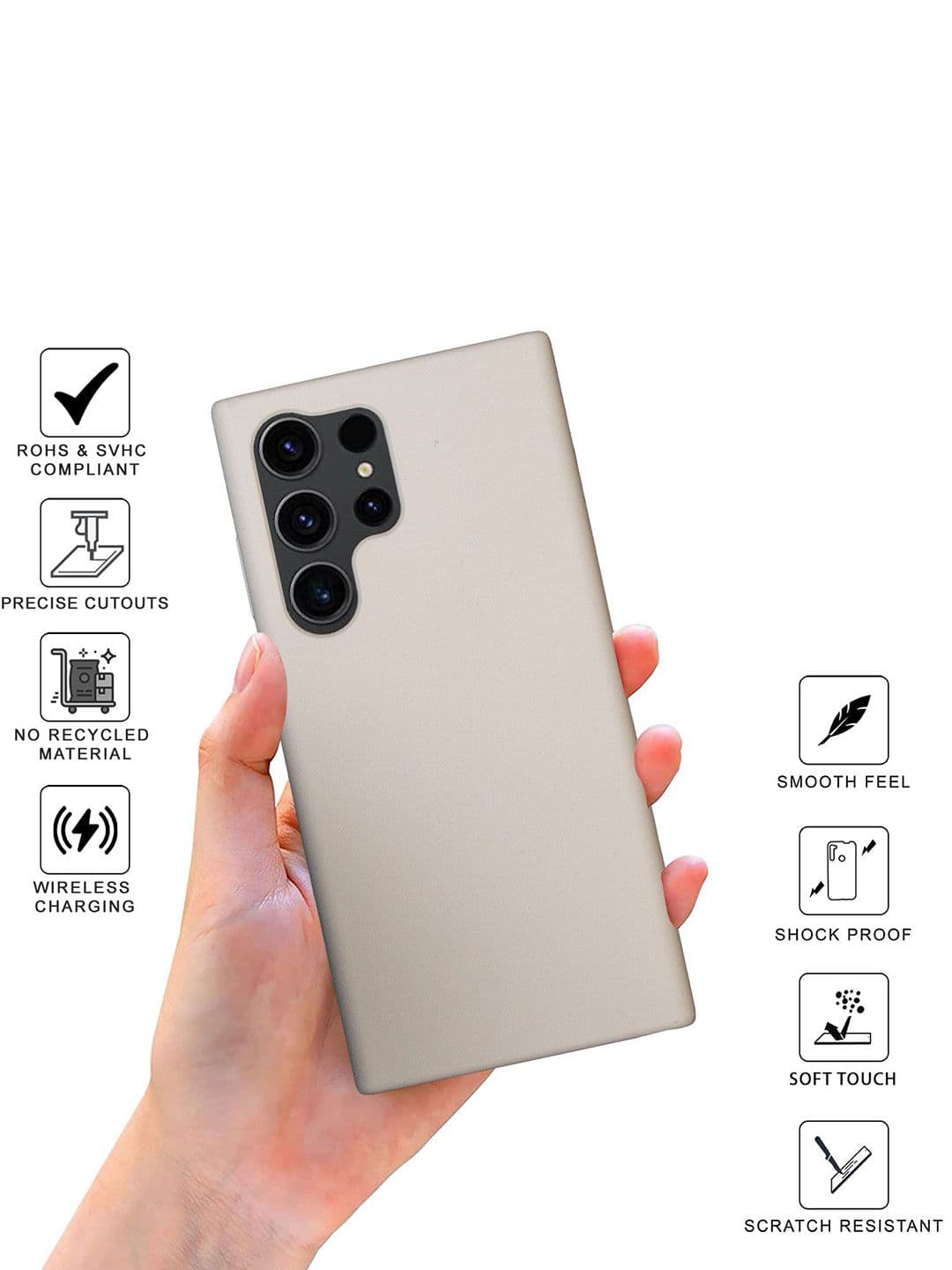 SPRIG Samsung Galaxy S23 Ultra 5G Liquid Silicone Back Cover thumbnail 3