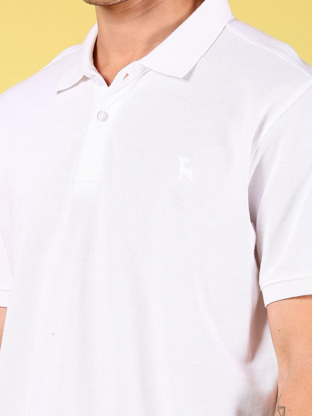 V-Mart Men Polo Collar Embroidered T-shirt thumbnail 2