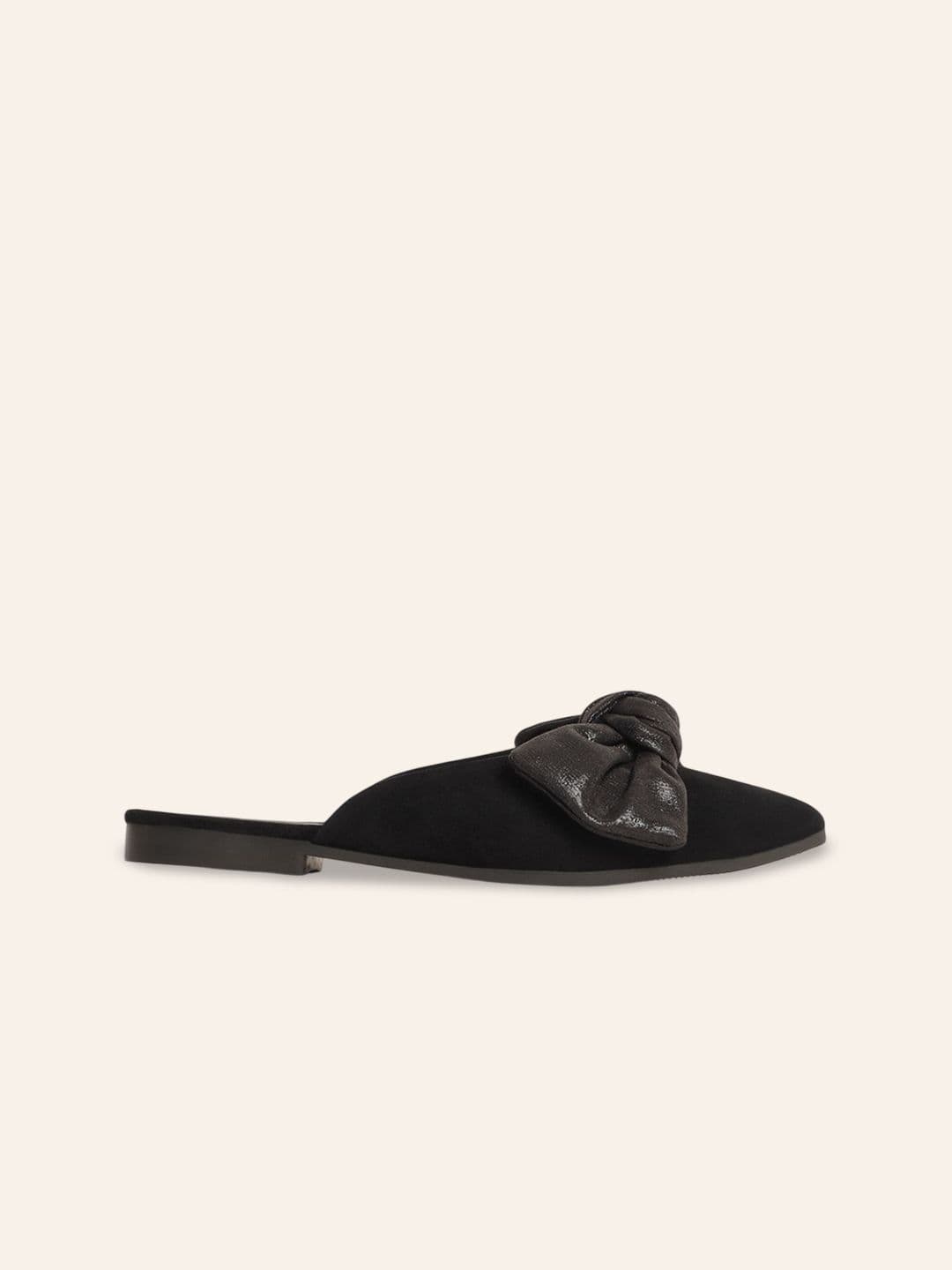 Street Style Store Women Pointed Toe Mules with Bows thumbnail 3