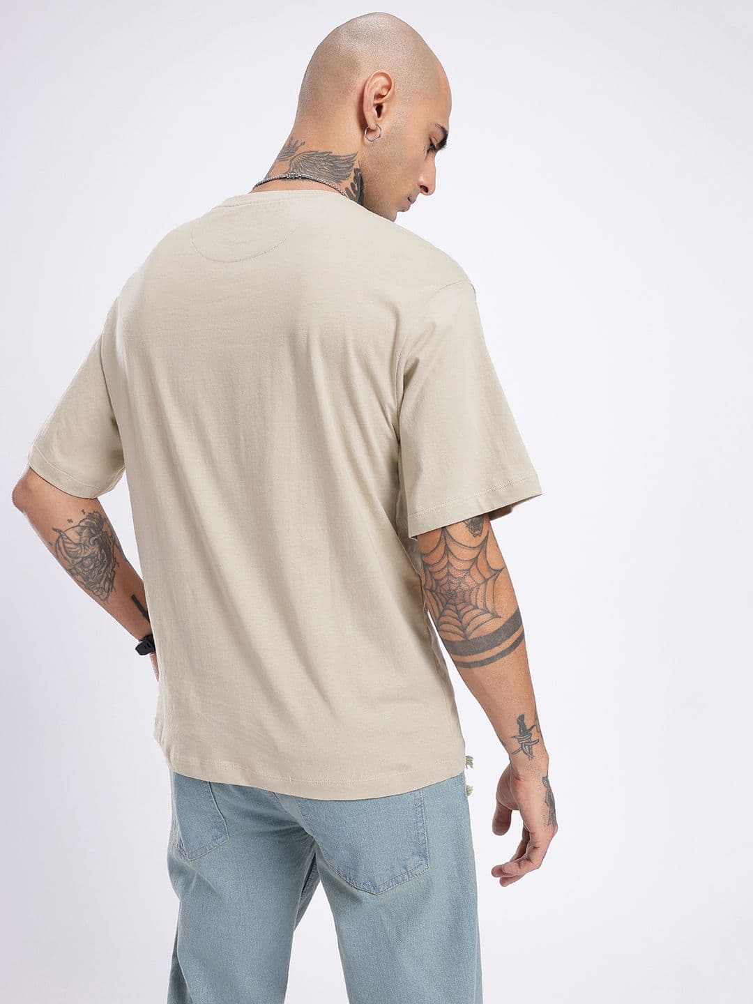 glitchez Typography Printed Relaxed Fit T-shirt thumbnail 7