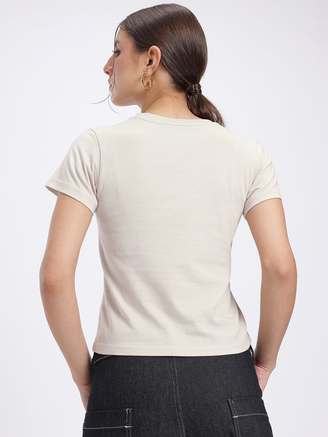 glitchez Typography Printed T-shirt thumbnail 5