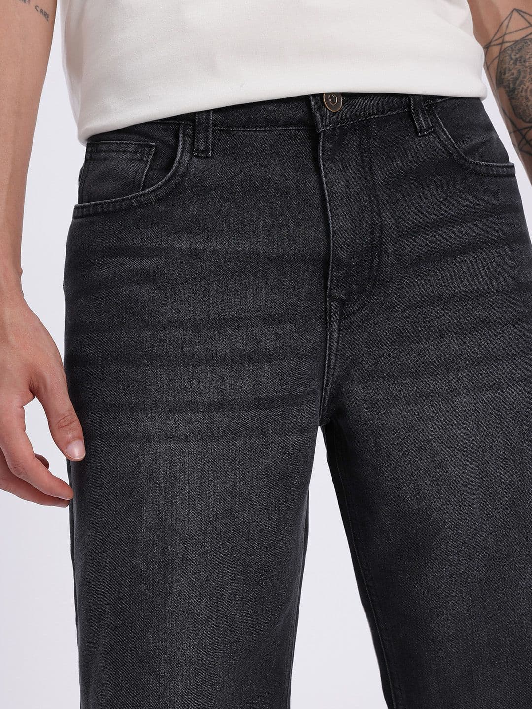 glitchez Men Straight Fit Jeans thumbnail 2