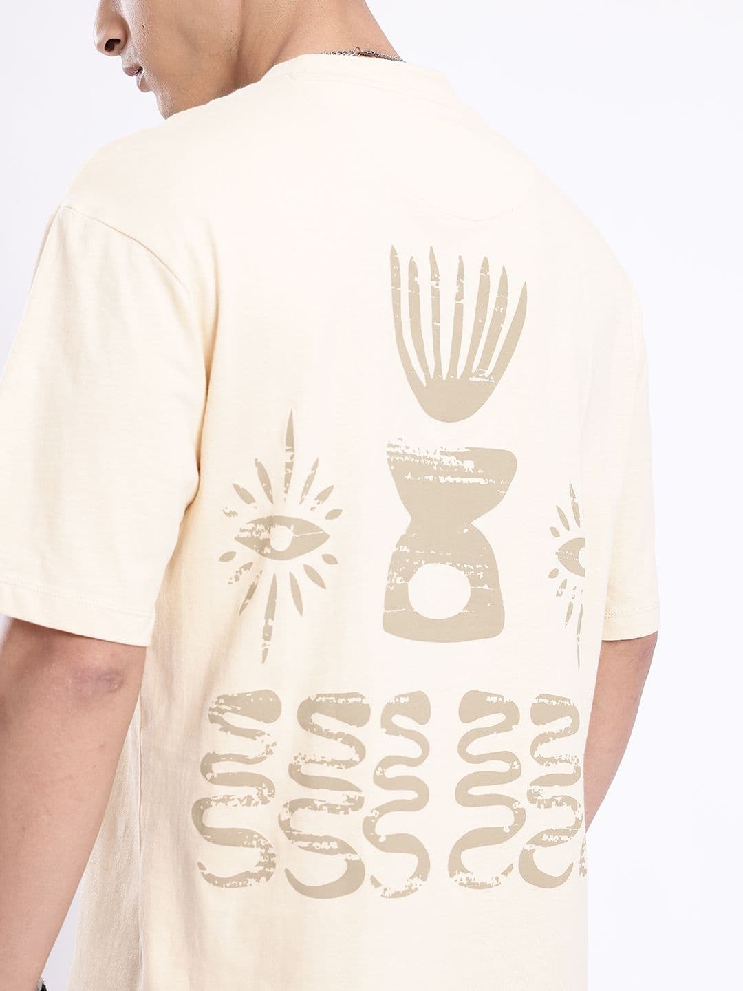glitchez Printed Pure Cotton Oversized T-shirt thumbnail 2