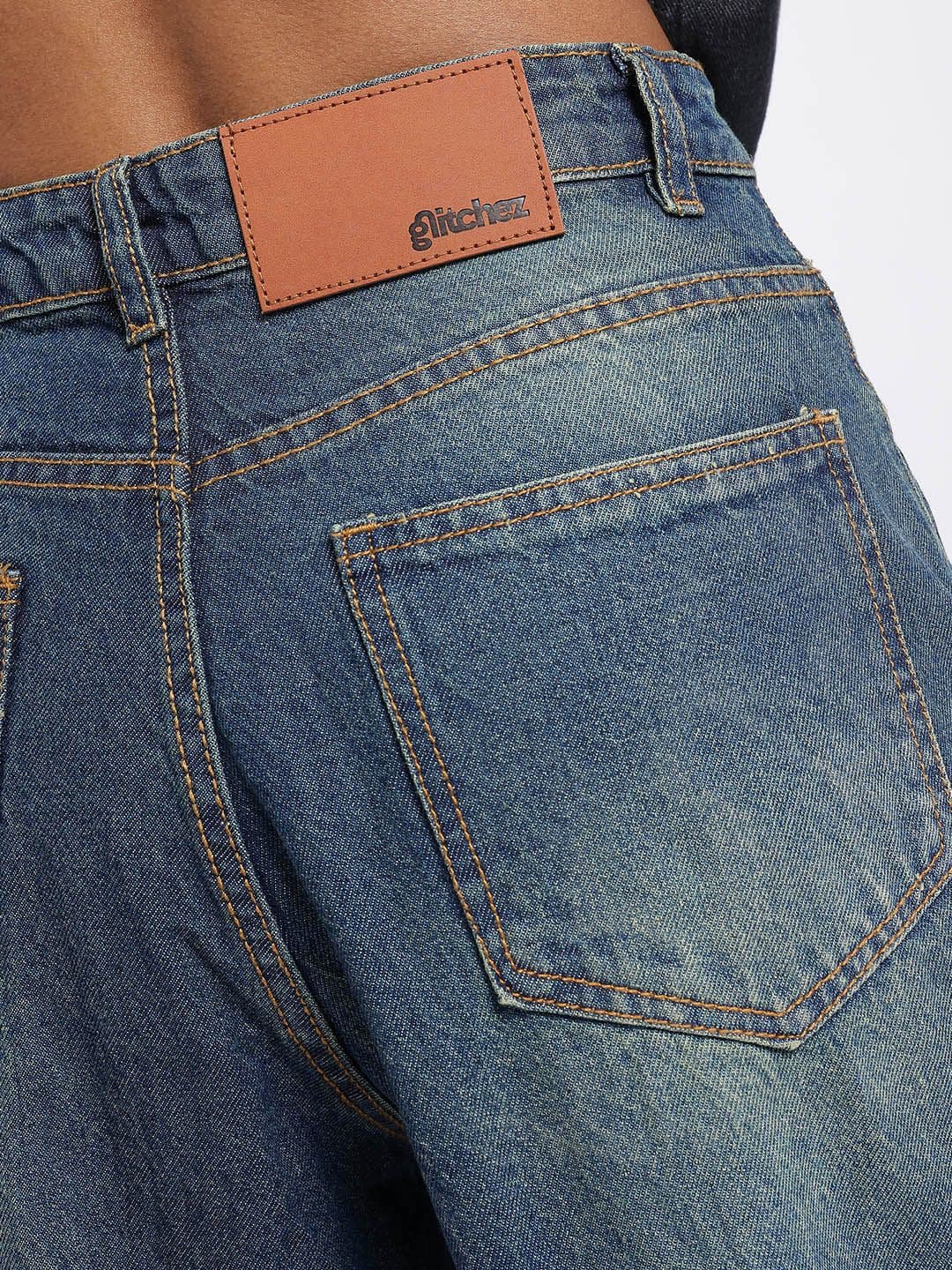 glitchez Women Light Fade Baggy Jeans thumbnail 7