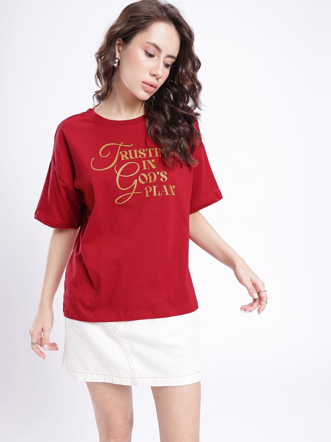 glitchez Printed Oversized T-shirt thumbnail 6