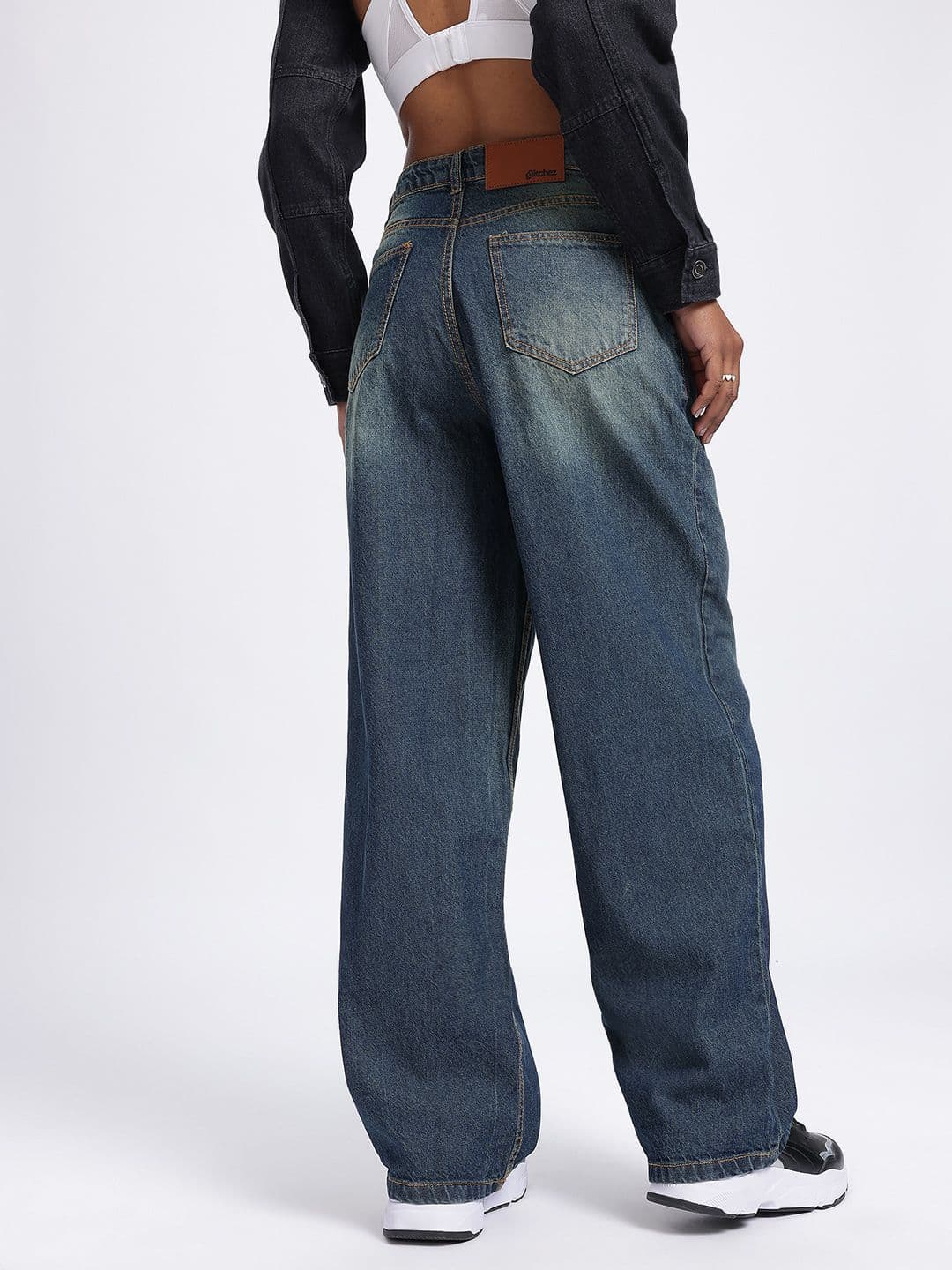 glitchez Women Light Fade Baggy Jeans thumbnail 6