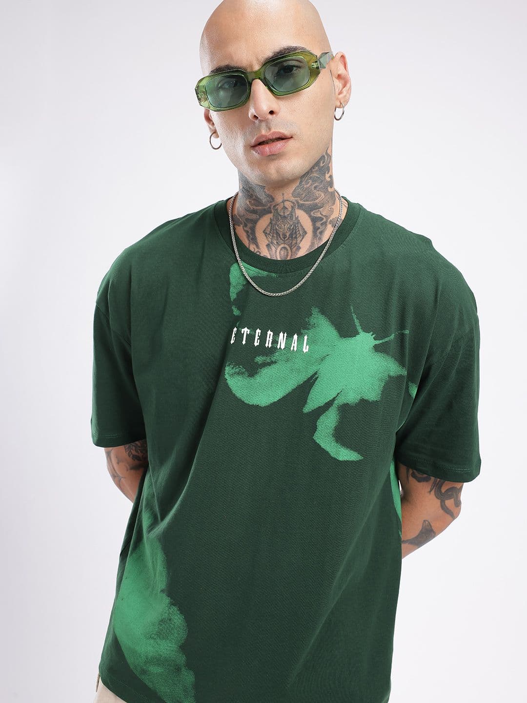 glitchez Graphic Printed Relaxed Fit T-shirt - view 1