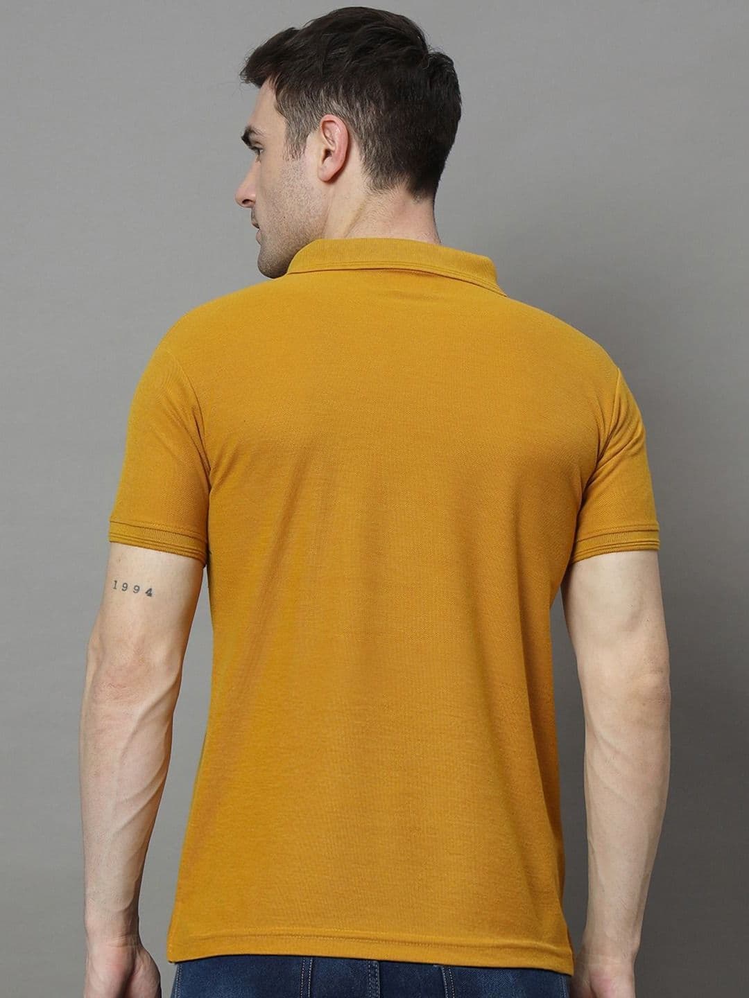 SZN Men Polo Collar Moisture Wicking Applique T-shirt thumbnail 5