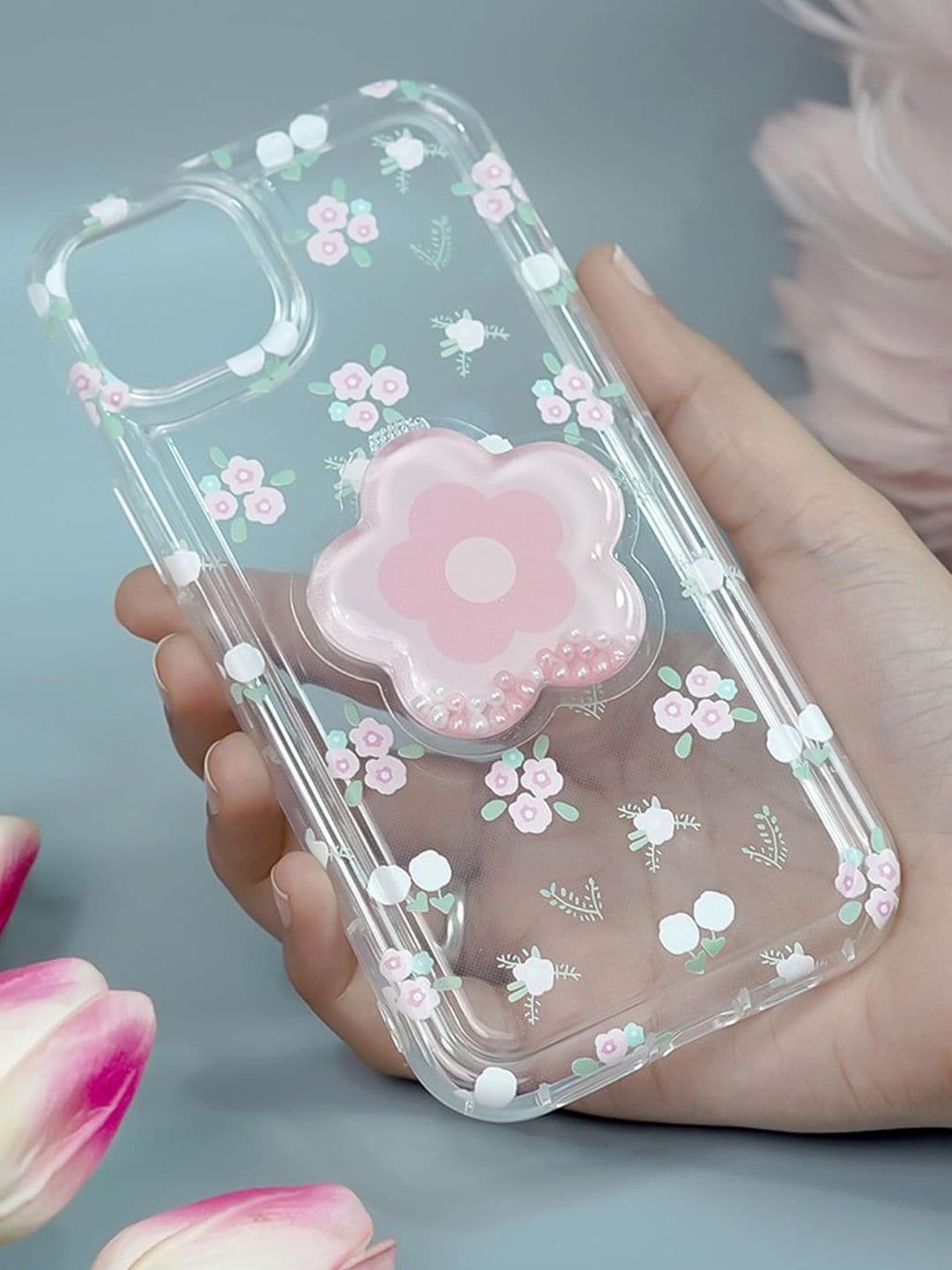 PEEPERLY Floral Printed iPhone 13 Back Case Mobile Accessories thumbnail 6