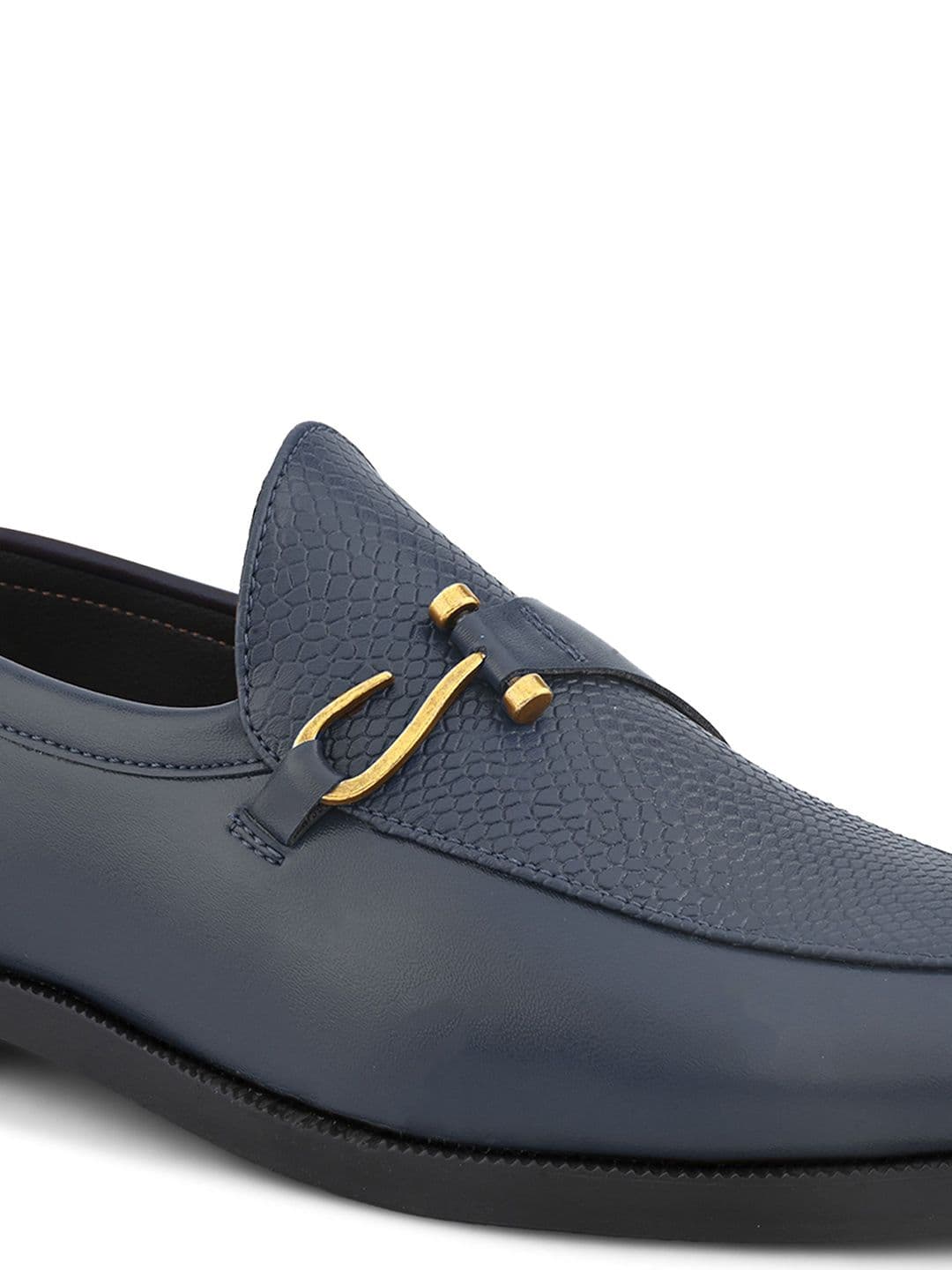HERE&NOW Men Textured Buckle Formal Loafers thumbnail 7