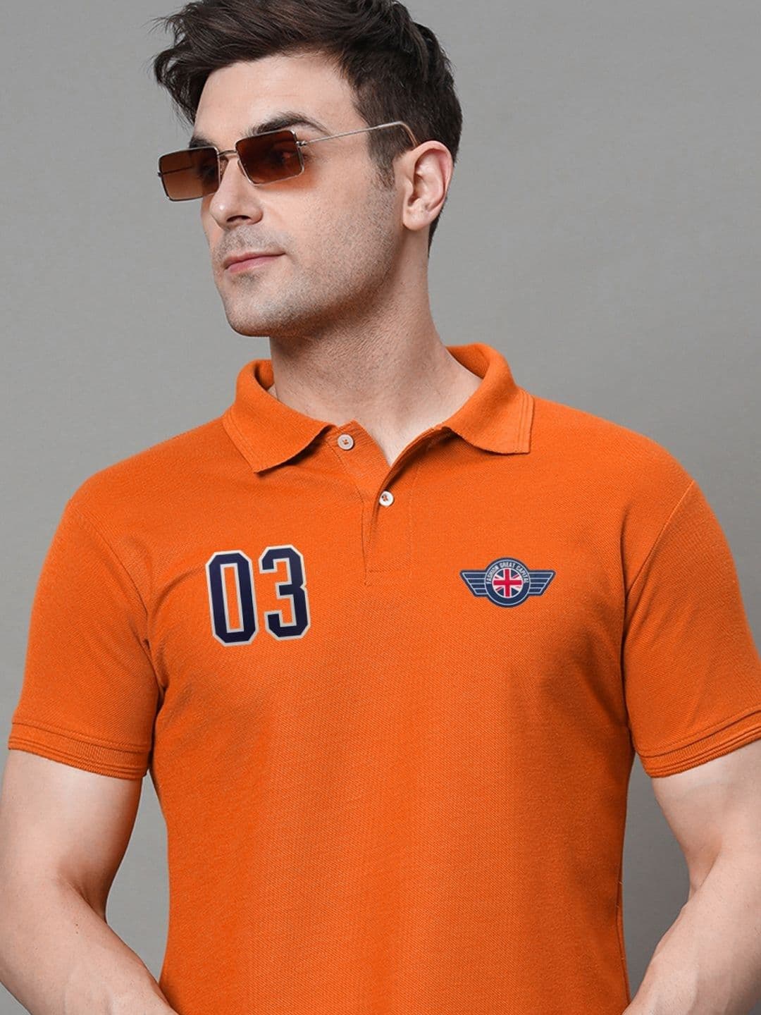 SZN Men Polo Collar Moisture Wicking Raw Edge T-shirt thumbnail 4