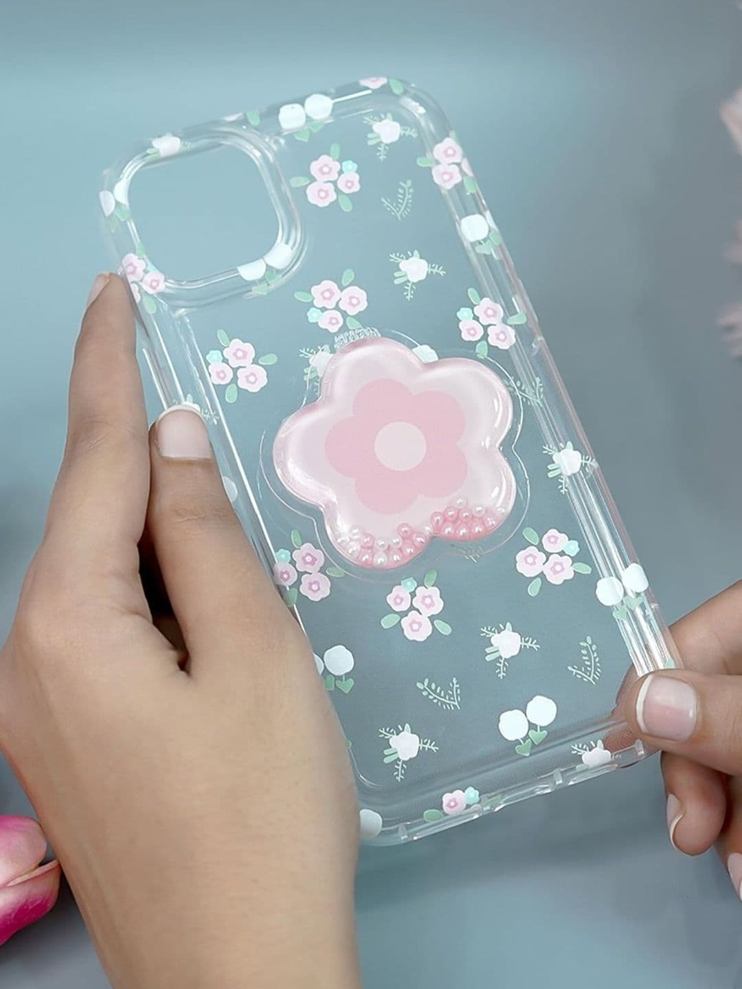 PEEPERLY Floral Printed iPhone 15 Plus Back Case Mobile Accessories thumbnail 3