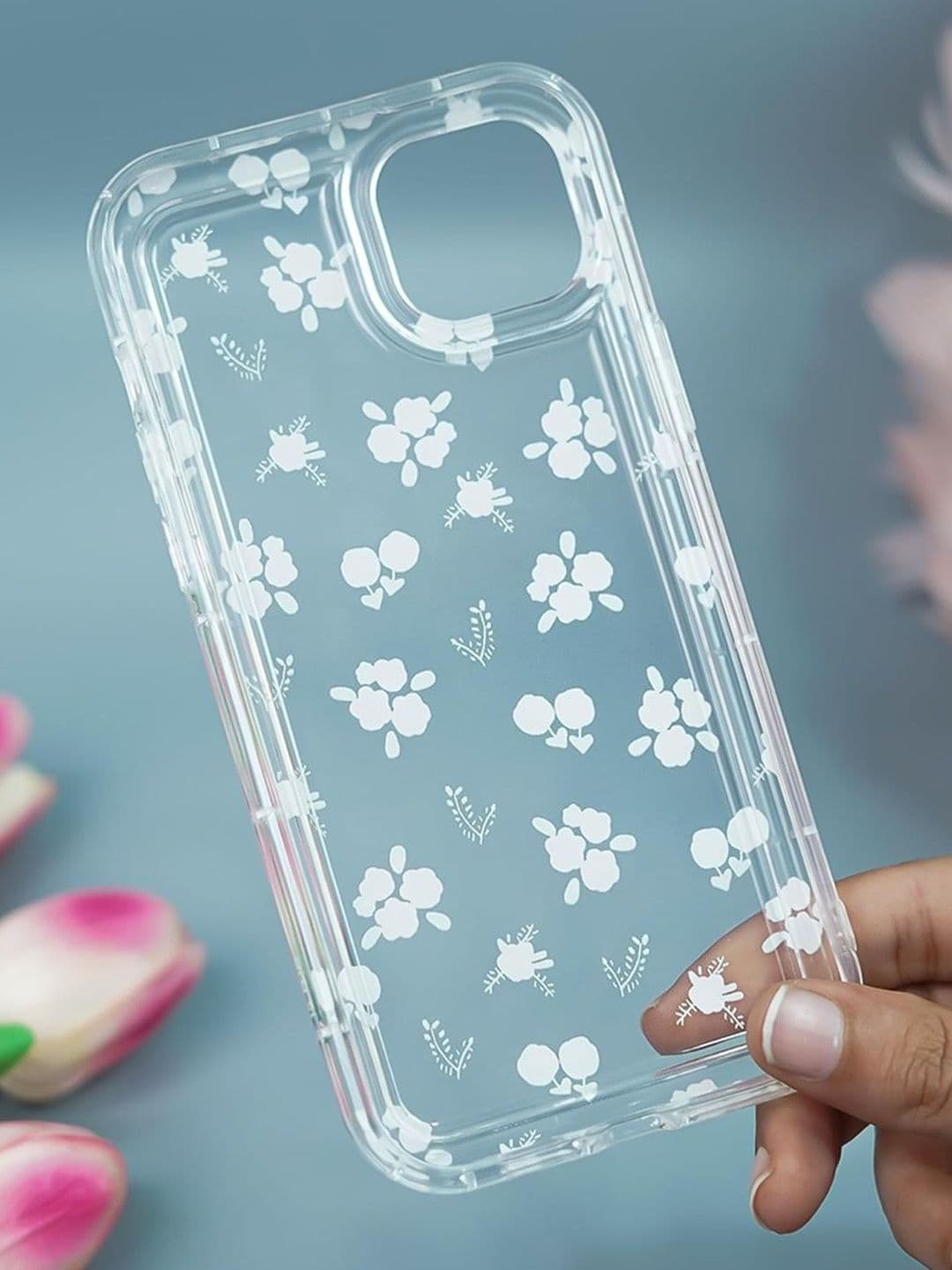 PEEPERLY Floral Printed iPhone 13 Back Case Mobile Accessories thumbnail 4