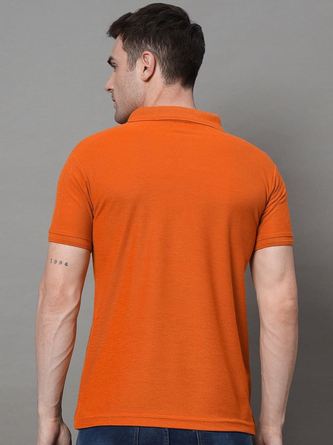 SZN Men Polo Collar Moisture Wicking Raw Edge T-shirt thumbnail 5