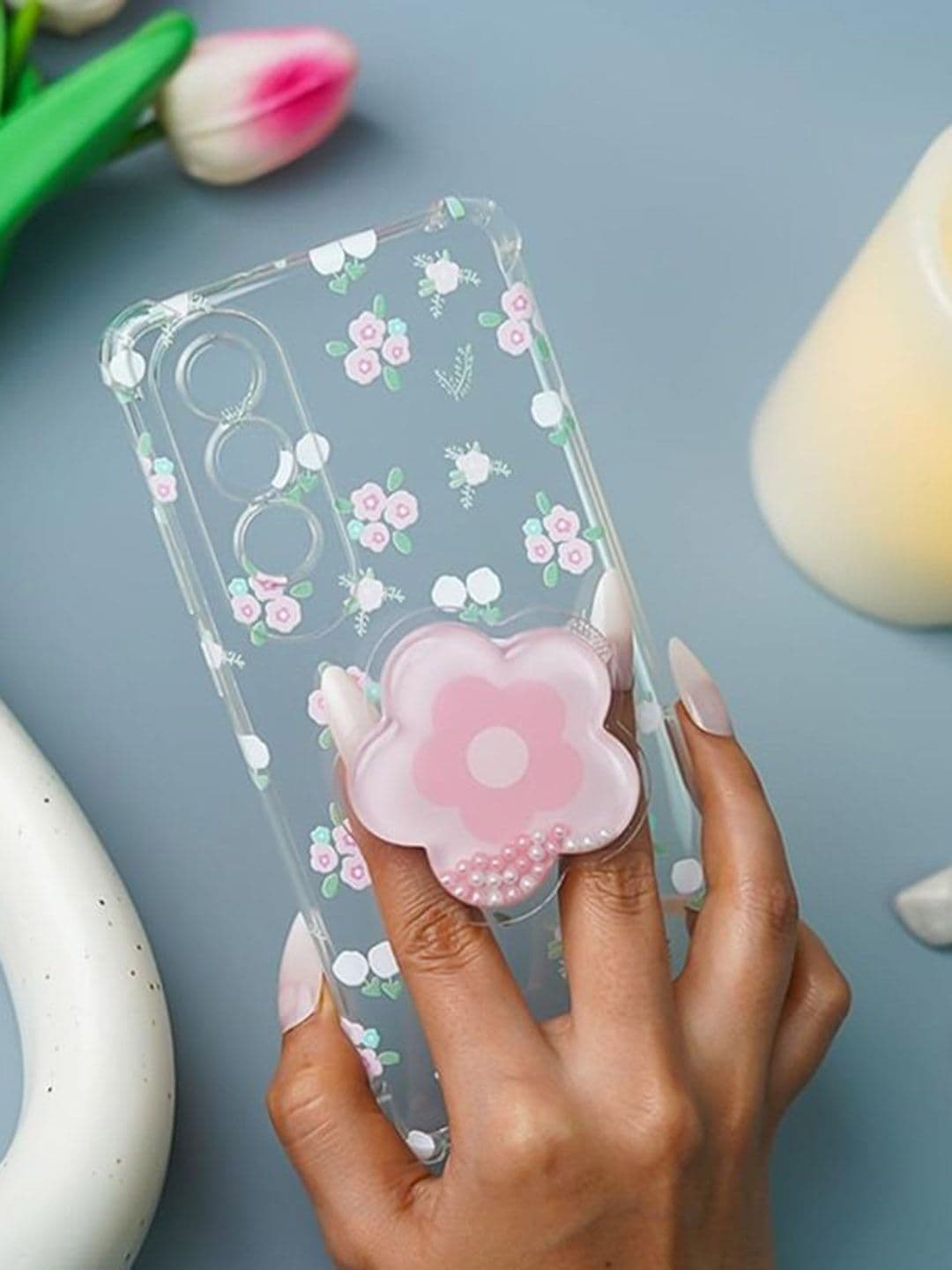 PEEPERLY Floral Printed OnePlus Nord CE4 5G Back Case Mobile Accessories thumbnail 5