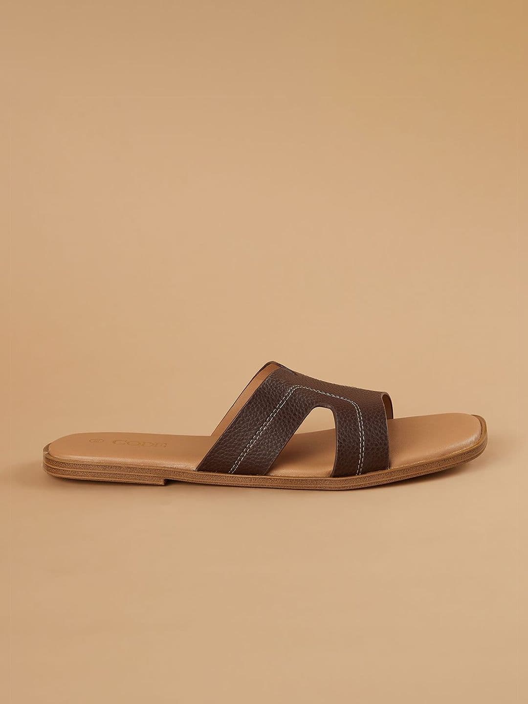 CODE by Lifestyle Ginger by Lifestyle Women Textured Slip-On Open Toe Flats thumbnail 5