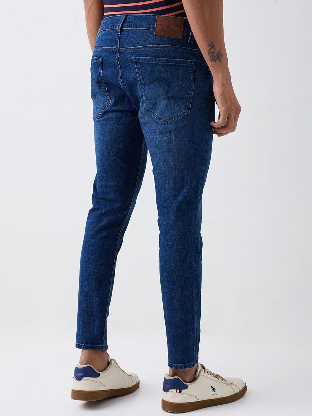 SPYKAR Men Slim Fit Mid-Rise Light Fade Jeans thumbnail 6