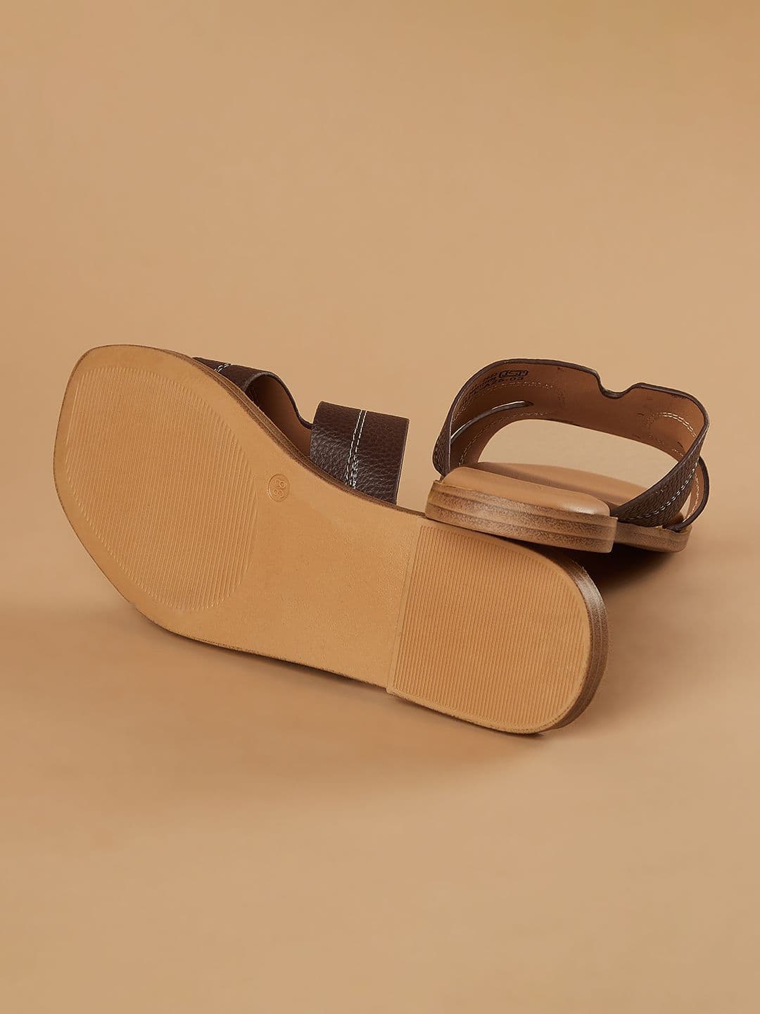 CODE by Lifestyle Ginger by Lifestyle Women Textured Slip-On Open Toe Flats thumbnail 3
